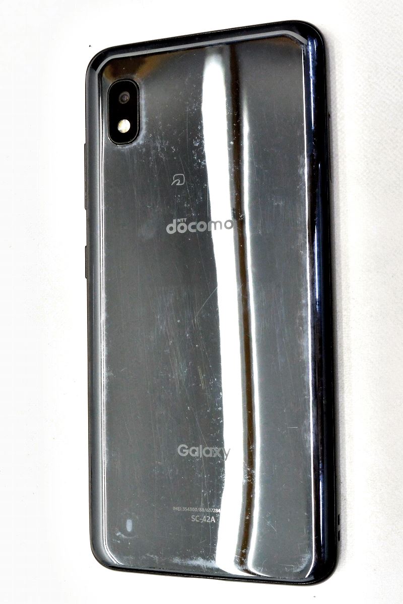 白ロム docomo SIMロック解除済 SAMSUNG Galaxy A21 64GB Android11 ブラック SC-42A 初期化済 【m026183】【中古】【K20250424】