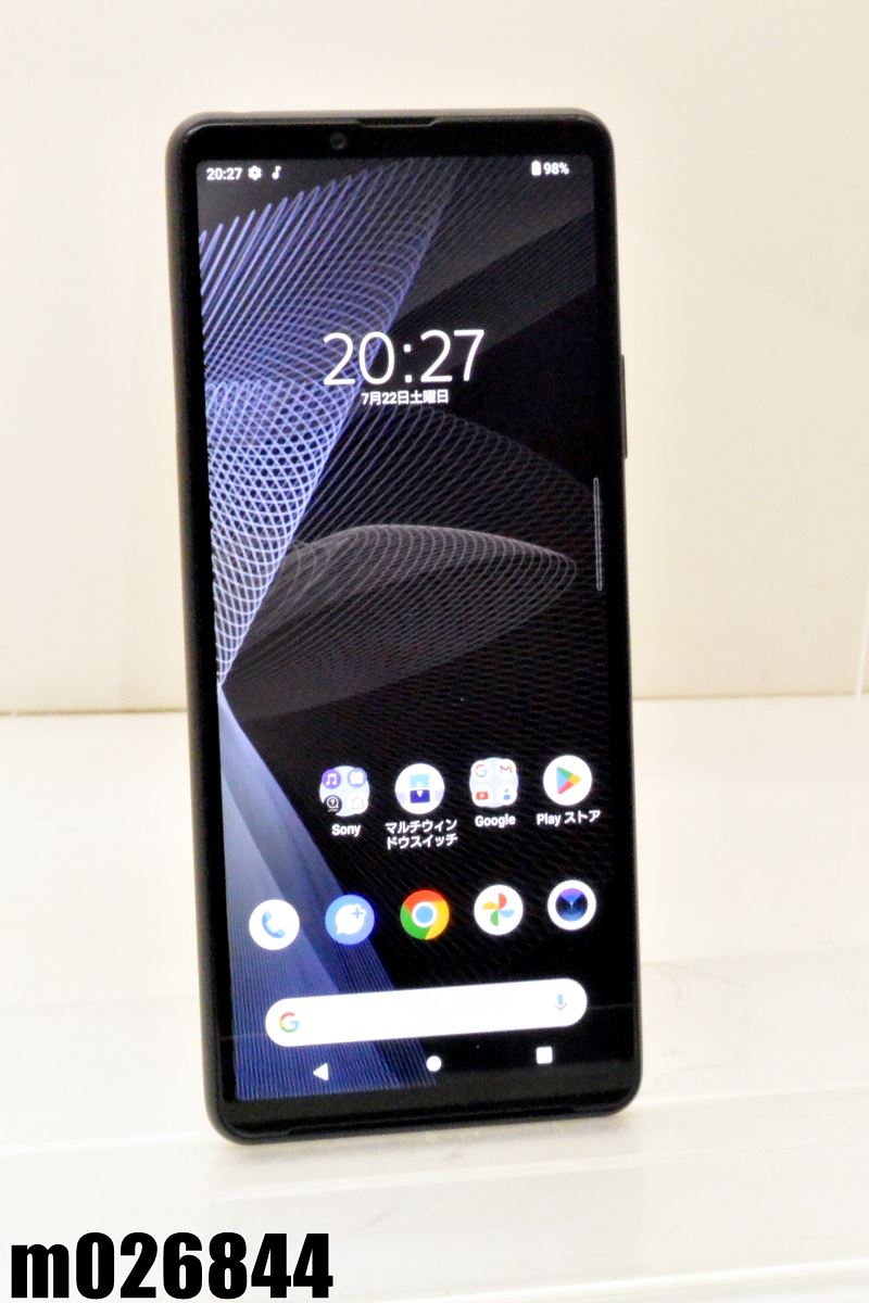 白ロム au SIMロック解除済 SONY Xperia 10 III 128GB Android13 ブラック SOG04 初期化済 【m026844】【中古】【K20250606】