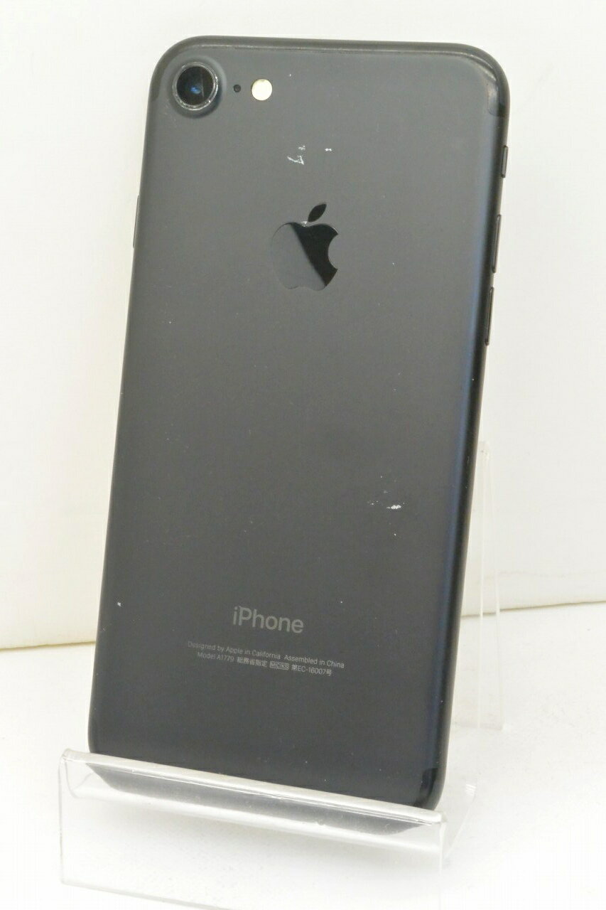 白ロム SIMフリー au SIMロック解除済 Apple iPhone7 32GB iOS15.8.4 Black MNCE2J/A 初期化済 【m028385】【中古】【K20251120】
