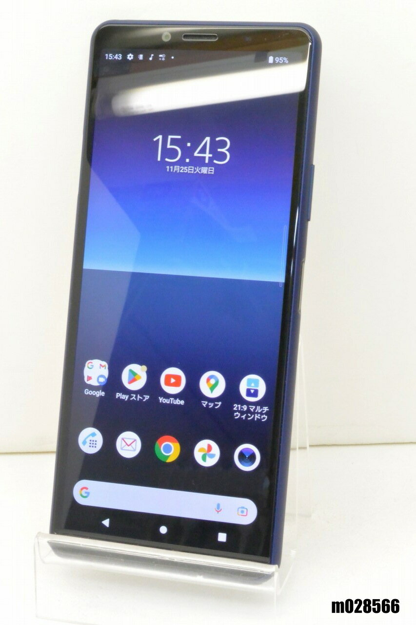 白ロム docomo SIMロック解除済 SONY Xperia 10 II 64GB Android12 ブルー SO-41A 初期化済 【m028566】【中古】【K20251125】