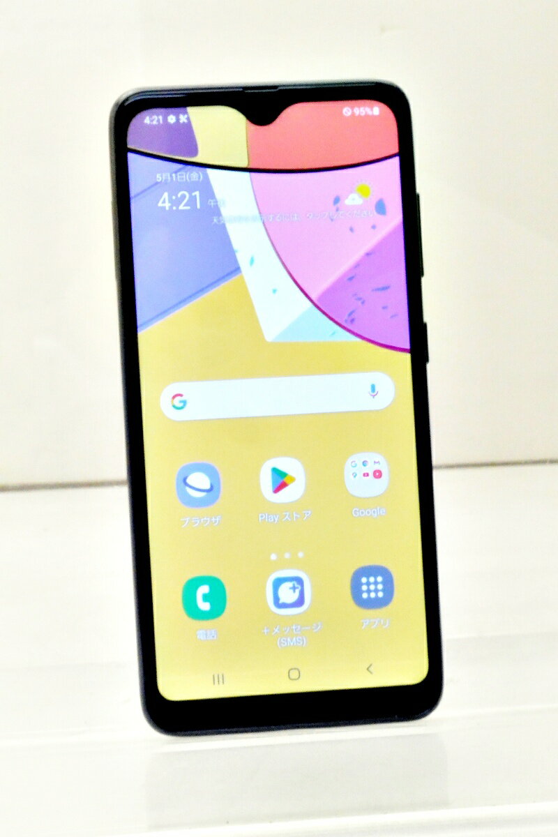 白ロム au SIMロック解除済 SAMSUNG Galaxy A21シンプル 64GB Android11 ブラック SCV49 初期化済 【m030333】【中古】【K20260501】
