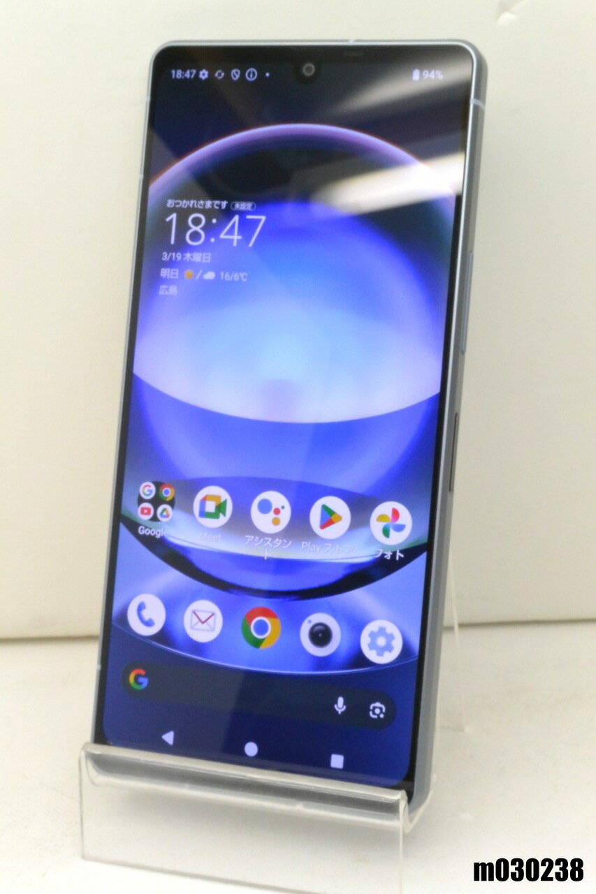 樂天商城 - 白ロム docomo SIMフリー SHARP AQUOS R8 256GB Android16 ブルー SH-52D 初期化済 【m030238】【中古】【K20260319】