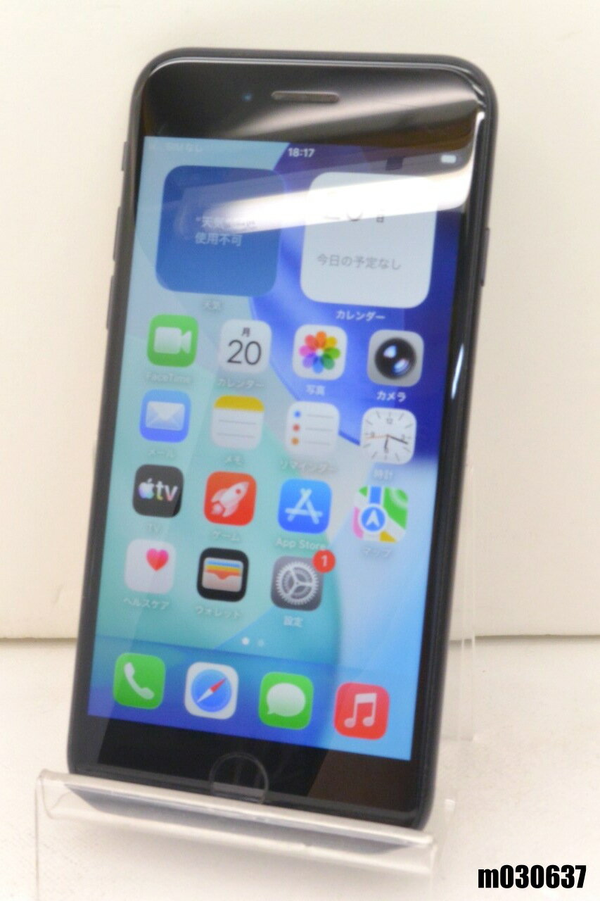 樂天商城 - 白ロム SIMフリー au SIMロック解除済 Apple iPhoneSE(第2世代) 64GB iOS26.4.1 ブラック MHGP3J/A 初期化済 【m030637】【中古】【K20260420】