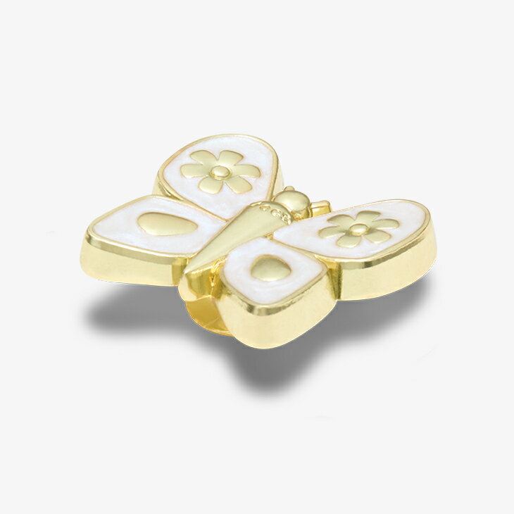 シューズ アクセサリー_1189 《クロックス チャーム》 Gold Pearlized Butterfly #10017431 3