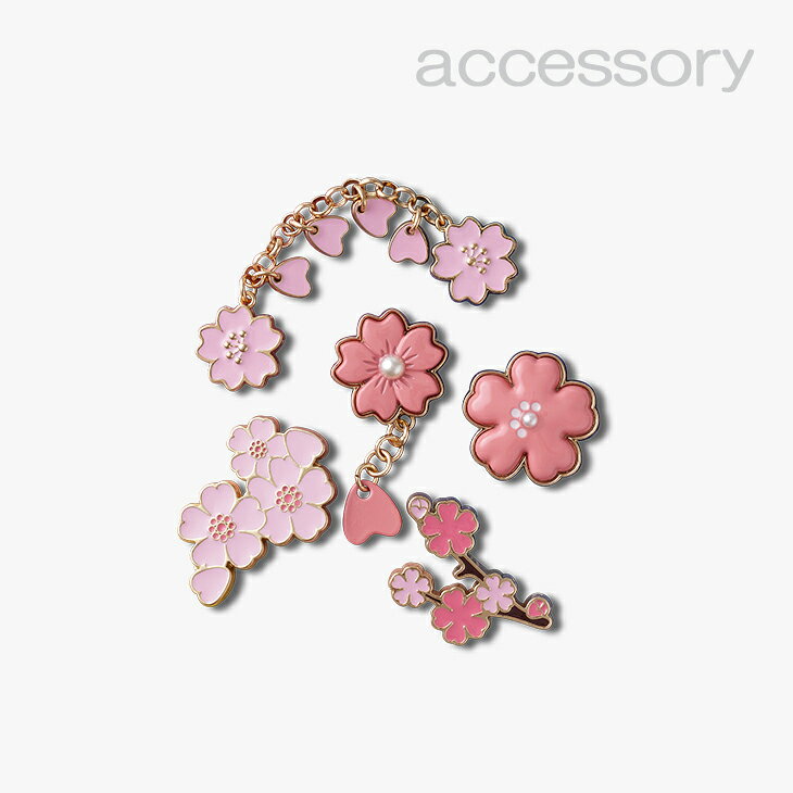 シューズ アクセサリー 《クロックス チャーム》 Blooming Cherry Blossom 5 Pack #10012962
