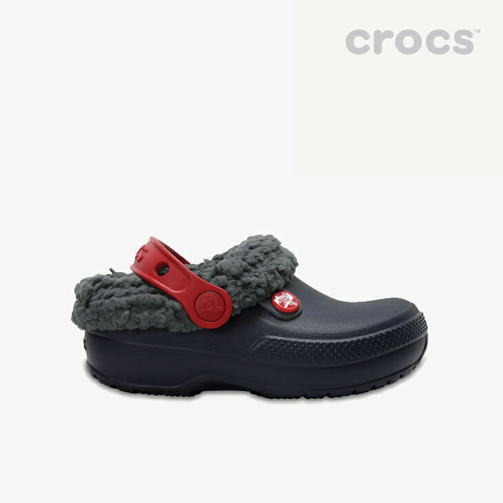 ・クロックス ボア《キッズ》クラシック ブリッツェン 3.0 ラインド クロッグ/ネイビー スレートグレー/ CROCS/Classic Blitzen 3.0 Clog - W.Clog/Navy Slate Grey #