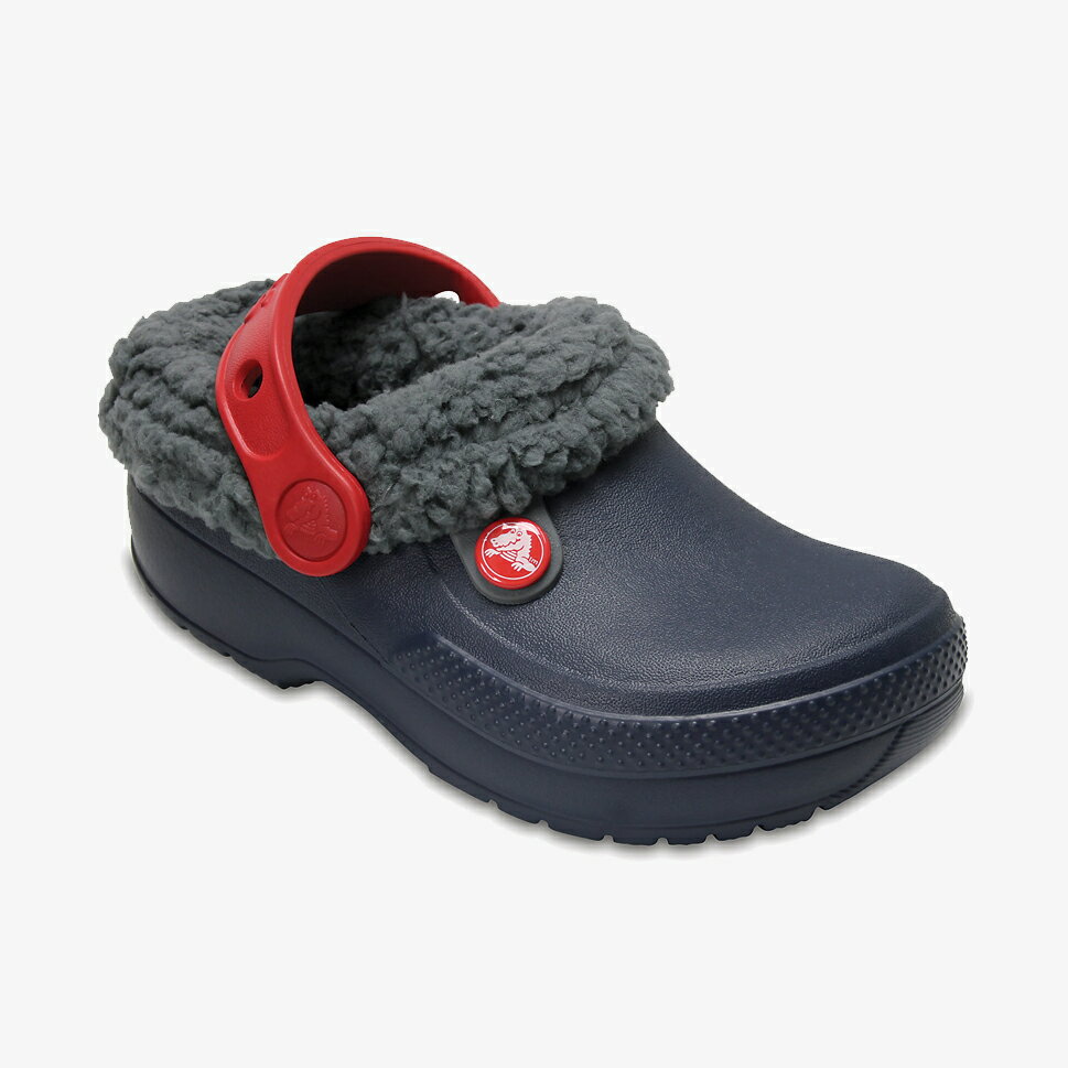 ・クロックス ボア《キッズ》クラシック ブリッツェン 3.0 ラインド クロッグ/ネイビー スレートグレー/ CROCS/Classic Blitzen 3.0 Clog - W.Clog/Navy Slate Grey #