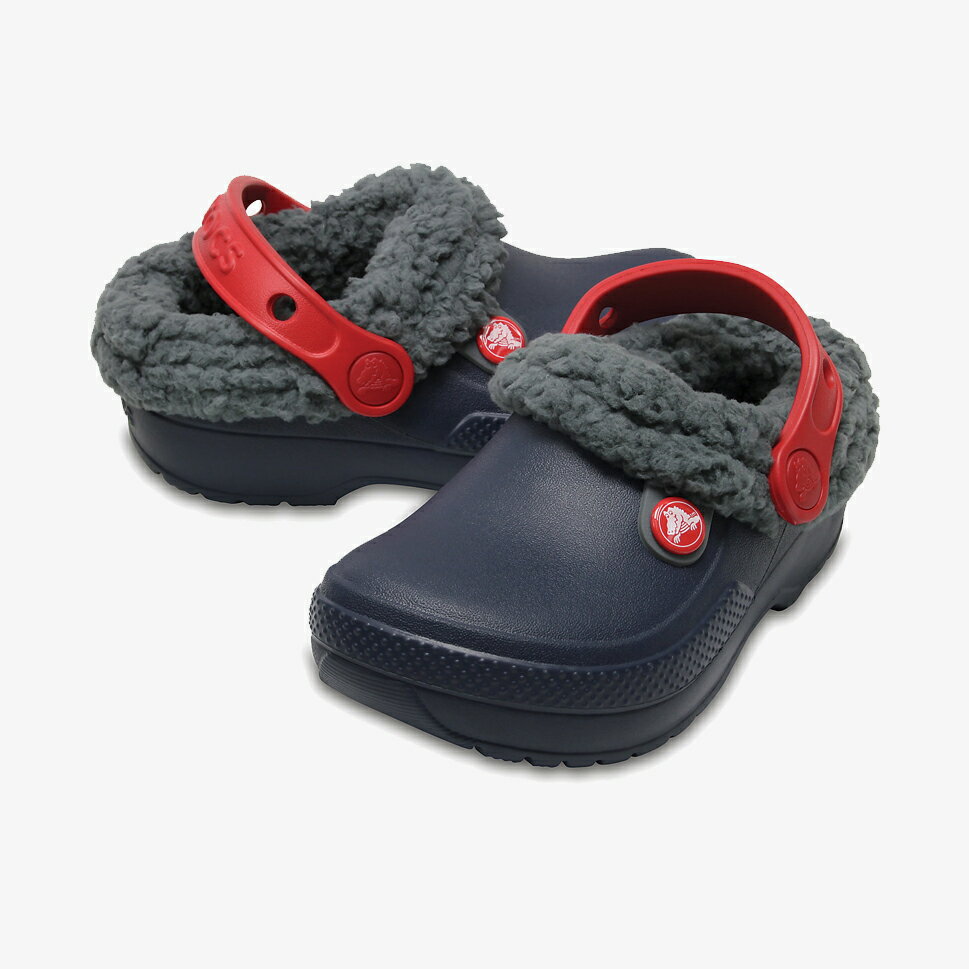 ・クロックス ボア《キッズ》クラシック ブリッツェン 3.0 ラインド クロッグ/ネイビー スレートグレー/ CROCS/Classic Blitzen 3.0 Clog - W.Clog/Navy Slate Grey #