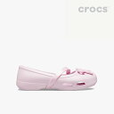 クロックス サンダル 《Ks》 Lina Bow Charm Flat PS リナ ボウ チャーム フラット プレスクール 《キッズ》