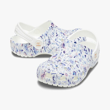 ▲-40%▼ クロックス《キッズ》リバティ ロンドン X クロックス クラシック クロッグ/ホワイト/ CROCS/Liberty London X Crocs Classic Clog/White #サンダル シューズ スリッパ オフィス ナース シャワーサンダル