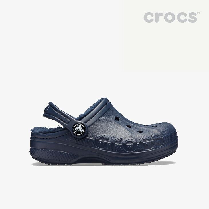 *・クロックス ボア《キッズ》バヤ ラインド クロッグ/ネイビーxネイビー/ CROCS/K Baya Lined Clog - W.Clog/NavyxNavy #