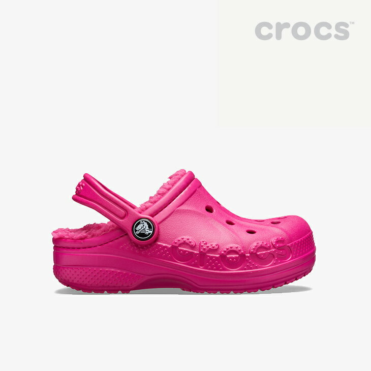 *・クロックス ボア《キッズ》バヤ ラインド クロッグ/キャンディ ピンクxキャンディピンク/ CROCS/K Baya Lined Clog - W.Clog/Candy PinkxCandy Pink #