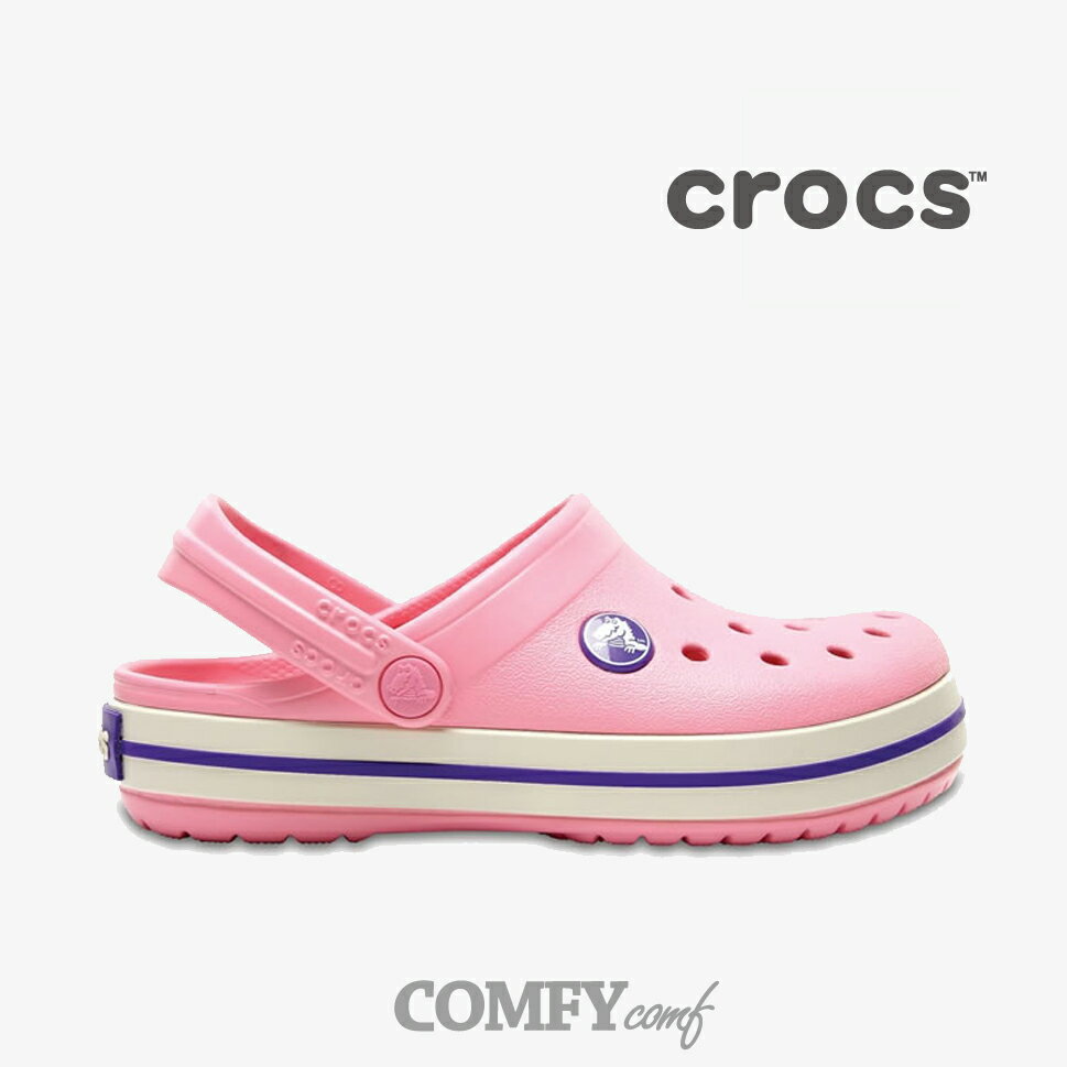 ・クロックス《キッズ》クロックバンド/ ピオニーピンク スタッコ/ Crocs/ Crocband Ks/ Peony Pink Stucco #サンダル ビーサン スポーツ アウトドア シューズ