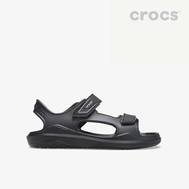 ・クロックス《キッズ》スウィフトウォーター エクスペディション サンダル/ブラックxスレート グレー/ CROCS/K Swiftwater Expedition Sandal/BlackxSlate Grey #