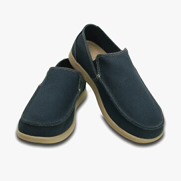 ・クロックス《メンズ》サンタ クルーズ クリーン カット ローファー/ネイビーxタンブルウィード/ CROCS/Santa Cruz Clean Cut Loafer/NavyxTumbleweed #シューズ