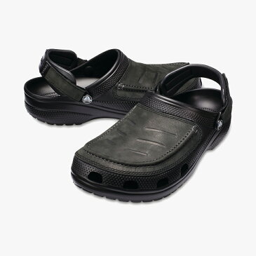 ・クロックス《メンズ》ユーコン ヴィスタ クロッグ/ ブラック ブラック/ Crocs/ Yukon Vista Clog/ Black Black #サンダル シューズ スリッパ オフィス ナース シャワーサンダル