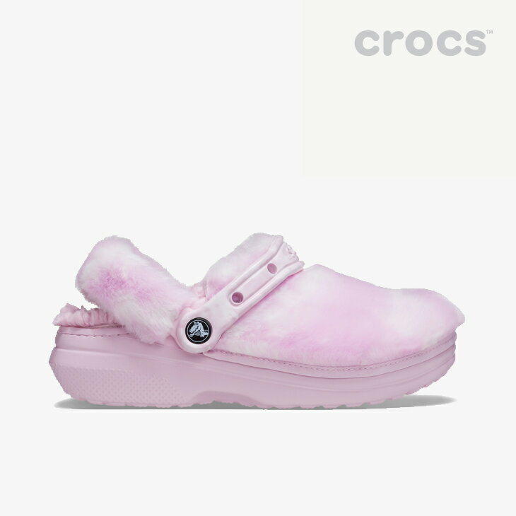 ・クロックス ボア《ユニセックス》クラシック ファー シュアー/ピンクxホワイト/ CROCS/ユニセックスClassic Fur Sure/Ballerina PinkxWhite #**