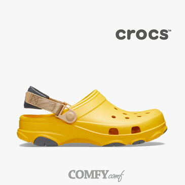 ・クロックス《ユニセックス》クラシック オール テレイン クロッグ/ カナリア/ Crocs/ Classic All-Terrain Clog/ Canary #サンダル シューズ スリッパ オフィス ナース シャワーサンダル