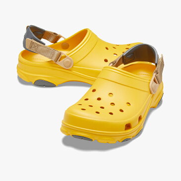 ・クロックス《ユニセックス》クラシック オール テレイン クロッグ/ カナリア/ Crocs/ Classic All-Terrain Clog/ Canary #サンダル シューズ スリッパ オフィス ナース シャワーサンダル