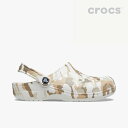 ・クロックス《ユニセックス》クラシック プリンテッド カモ クロッグ/ホワイトxマルチ/ CROCS/Classic Printed Camo Clog/WhitexMulti #