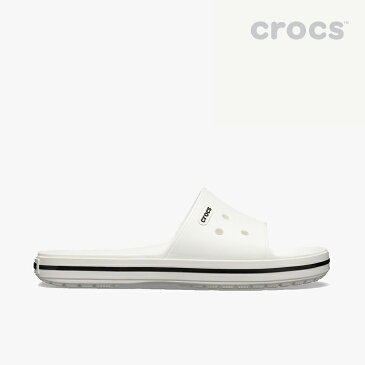 ・クロックス《ユニセックス》クロックバンド 3.0 スライド/ホワイト ブラック/ CROCS/Crocband 3.0 Slide - Sandal/White Black #