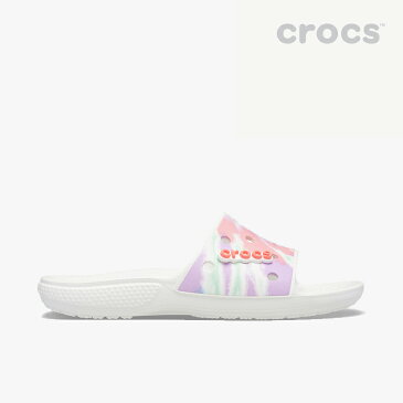 ▲-30%▼ クロックス《ユニセックス》クラシック タイ ダイ グラフィック スライド/フレスコxマルチ/ CROCS/Classic Tie Dye Graphic Slide/FrescoxMulti #