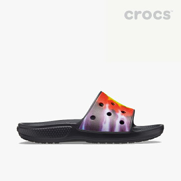 ▲-30%▼ クロックス《ユニセックス》クラシック タイ ダイ グラフィック スライド/マルチ/ CROCS/Classic Tie Dye Graphic Slide/Multi #