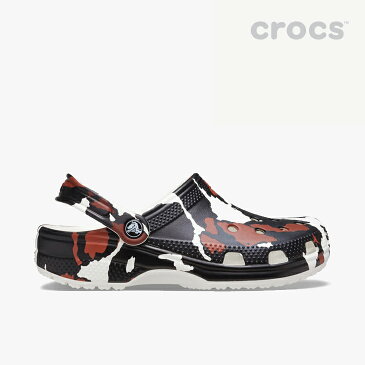 ▲27日まで 最大2000円OFF クーポン▼・クロックス《ユニセックス》クラシック アニマル プリント クロッグ/カウ/ CROCS/Classic Animal Print Clog/Cow #