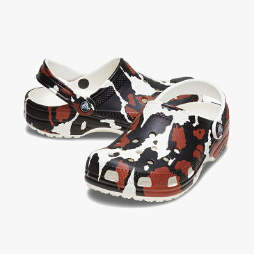 ▲27日まで 最大2000円OFF クーポン▼・クロックス《ユニセックス》クラシック アニマル プリント クロッグ/カウ/ CROCS/Classic Animal Print Clog/Cow #