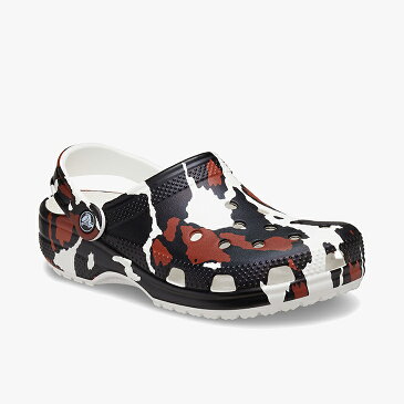 ▲27日まで 最大2000円OFF クーポン▼・クロックス《ユニセックス》クラシック アニマル プリント クロッグ/カウ/ CROCS/Classic Animal Print Clog/Cow #