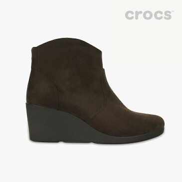 ▲-40%▼ クロックス《レディース》レイ シンセティック スエード ウェッジ ブーティ/エスプレッソ/ CROCS/W Leigh Synthetic Suede Wedge Bootie - Boot/Espresso #