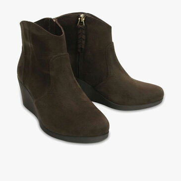 ▲-40%▼ クロックス《レディース》レイ シンセティック スエード ウェッジ ブーティ/エスプレッソ/ CROCS/W Leigh Synthetic Suede Wedge Bootie - Boot/Espresso #