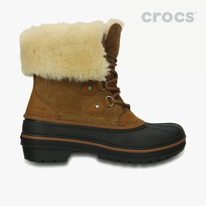 ・クロックス ボア《レディース》オールキャスト 2.0 ラックス ブーツ/ウィート/ CROCS/W Allcast 2.0 Luxe Boot - Boot/Wheat #