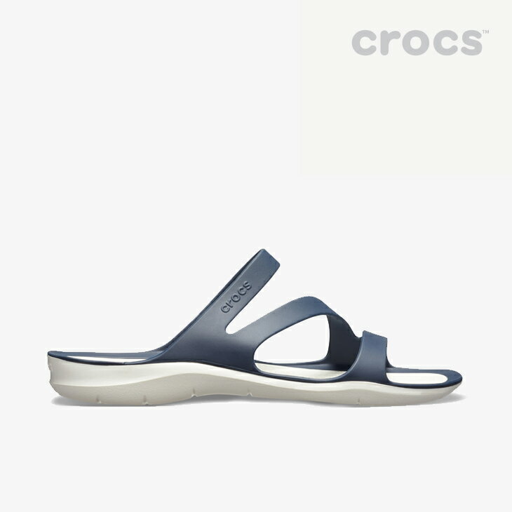 ・クロックス《レディース》スウィフトウォーター サンダル/ネイビー ホワイト/ CROCS/W Swiftwater Sandal - Sandal/Navy White #