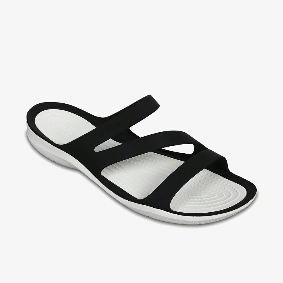 ・クロックス《レディース》スウィフトウォーター サンダル/ブラック ホワイト/ CROCS/W Swiftwater Sandal - Sandal/Black White #