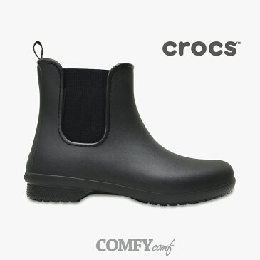 ・クロックス《レディース》フリーセイル チェルシー ブーツ/ ブラック ブラック/ Crocs/ Freesail Chelsea Boot/ Black Black #ブーツ 長靴 レインシューズ