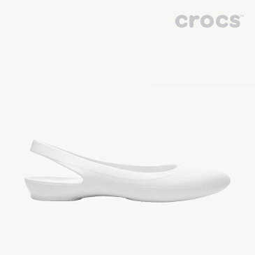 ・クロックス《レディース》イヴ スリングバック フラット/オイスター/ CROCS/W Eve Slingback/Oyster #