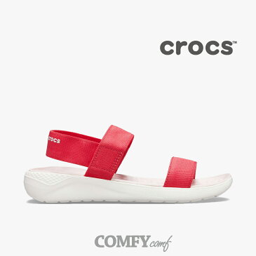 ▲スーパーセール半額▼ クロックス《レディース》ライトライド サンダル/ポピー ホワイト/ CROCS/ LiteRide Sandal Ws/ Poppy White #サンダル ビーサン スポーツ アウトドア シューズ