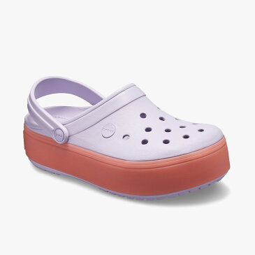 【50%OFF】クロックス《レディース》クロックバンド プラットフォーム クロッグ/ ラベンダー メロン/ Crocs/ Crocband Platform Clog/ Lavender Melon #サンダル シューズ スリッパ オフィス ナース シャワーサンダル