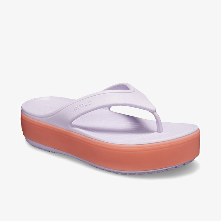 ・クロックス《ユニセックス》クロックバンド プラットフォーム フリップ/ラベンダーxメロン/ CROCS/Crocband Platform Flip - Sandal/LavenderxMelon #