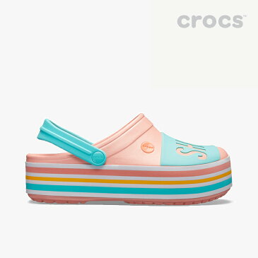 ・クロックス《レディース》クロックバンド プラットフォーム ボールド カラー クロッグ/メロン/ CROCS/W Crocband Platform Bold Color Clog/Melon #