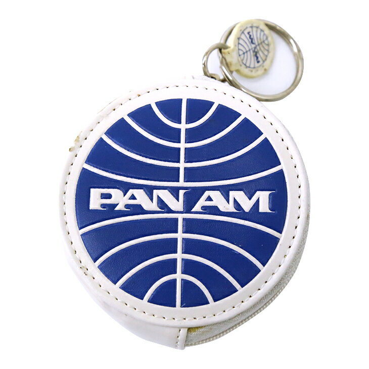 コインケース コインパース 小銭入れ キーケース ネームタグ ポーチ 小物入れ PAN AMERICAN AIRWAYS パン アメリカン航空 オールドアメリカン 60'S アメリカン雑貨 レトロ雑貨(CH-PAN-18PAS07)