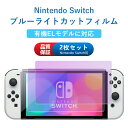 Nintendo Switch/Switch有機ELモデル対応 【2枚入り】 ブルーライトカットフィルム 強化ガラス 保護フィルム 任天堂 …