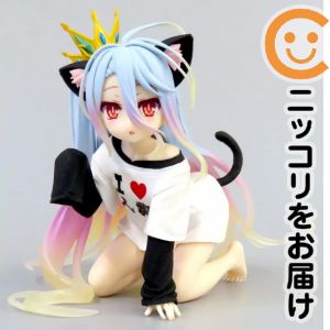 피겨 화이트 [노게임·노라이프] Desktop Cute 피규어 화이트 ~ 고양이 귀 T셔츠 ver.~ 타이토 온라인 크레인 한정 [10일 이내 발송]