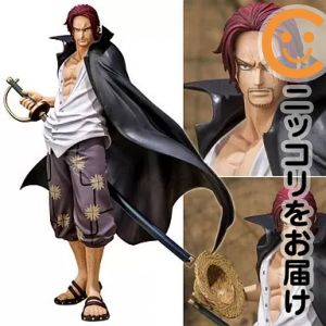 フィギュア フィギュアーツZERO シャンクス 頂上決戦Ver. 「ワンピース」【14日以内発送】 赤髪海賊団参上!!四皇の一角、赤髪のシャンクスが完全新規造型で登場!!頭部差し替えパーツ、右腕差し替えパーツが付属。コピーライト:（C）尾田栄一郎/集英社・フジテレビ・東映アニメーション※予約商品は再生産となります、初回生産2012年11月中旬。■商品状態・中古品・商品画像はイメージです。（実際の商品の物ではございません）・サイズ：全高約160mm・商品のセット内容は以下の通りとなります。　本体、交換用頭部、交換用右腕、専用台座※記載されている内容以外の封入物・特典等は付属しておりません。中古品のため、外箱がある商品でも箱に痛み（キズ、日焼け、へこみ等）などの劣化がある場合がございます。詳細につきましては、お応えいたしかねます事を予めご了承ください。■発送につきまして・送料は当店にて負担いたします。・コンビニ/ATM支払いを選択されたお客様は、お支払いいただきましてから準備をいたします。・宅配便にて発送（運送会社の指定はできません。）※発送までにご注文日（お支払日）より8〜14日のお時間を頂いております。土日祝日は休業のため翌営業日の対応となります。メーカー：バンダイ素材：PVC、ABS商品名：フィギュア フィギュアーツZERO シャンクス 頂上決戦Ver. 「ワンピース」商品分類：Figuarts Zero作品：ONE PIECE（ワンピース）フィギュアも絶賛販売中♪☆コミ直をよろしくお願いします m(__)m