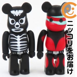 フィギュア BE@RBRICK-ベアブリック- ショッカー初期型ベレー戦闘員&ショッカー骨戦闘員 100% 「CD RIDER CHIPS / We gotta fight RIDER CHIPS」 同梱品【2週間以内発送】
