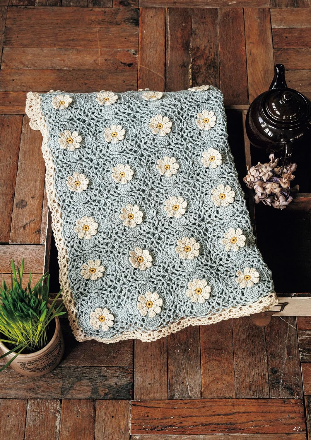 【新品】 MARUN CROCHETのかぎ針編みの花モチーフ小もの