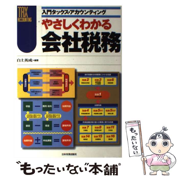 【中古】 やさしくわかる会社税務 / 白土 英成 / 日本実業出版社 [単行本]【メール便送料無料】【最短..