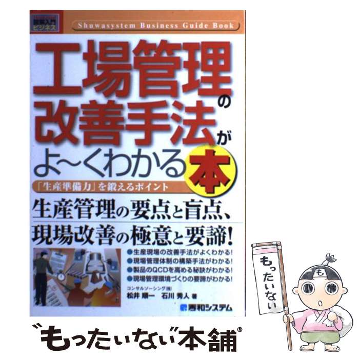 【中古】 工場管理の改善手法がよ～くわかる本 「生産準備力」を鍛えるポイント / 松井 順一, 石川 秀人 / 秀和システム 単行本 【メール便送料無料】【あす楽対応】