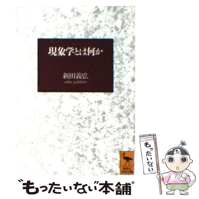【中古】 現象学とは何か フッサールの後期思想を中心として / 新田 義弘 / 講談社 [文庫]【メール便送料無料】【最短翌日配達対応】のサムネイル